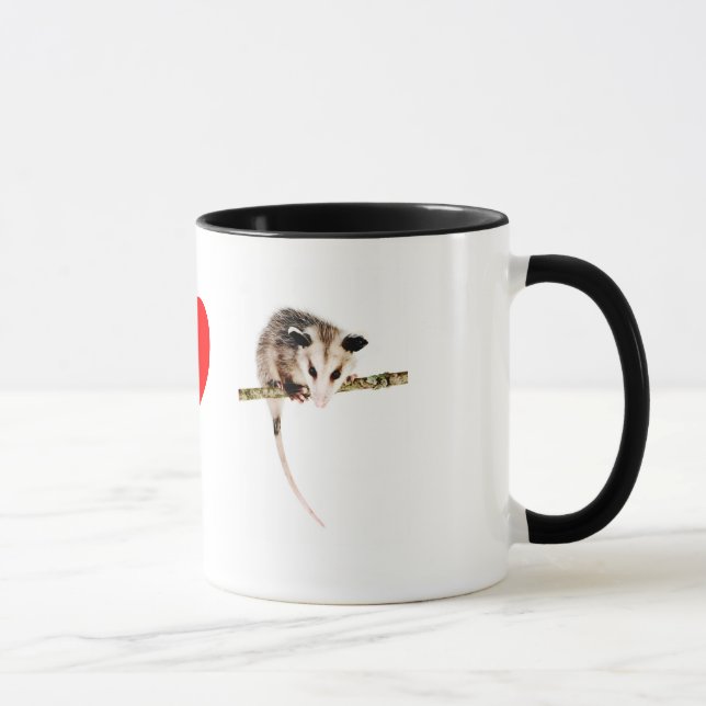 Opossum-Tasse der Liebe I Tasse (Rechts)