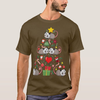 Opossum Weihnachtsschmuck Trek Funny T-Shirt