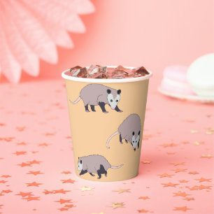 Opossums Pappbecher