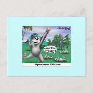 Opossums spielen tot Postkarten