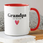 Oppa Birth Ankündigung Tasse<br><div class="desc">Opa Est. 20XX. Dieses niedliche Design ist der perfekte Weg, Ihre Schwangerschaft einem ganz neuen Großvater, Großvater, Papa, etc. anzukündigen. Großvatertag Geschenk für jeden Großeltern zu sein. Ob es ein Junge ist, ein Mädchen, Zwillinge, Triplets, oder nur ein Freudenbündel. Ideal für die Geburtsankündigung einer Schwangerschaft. Entworfen für Sie von BlackBerry...</div>