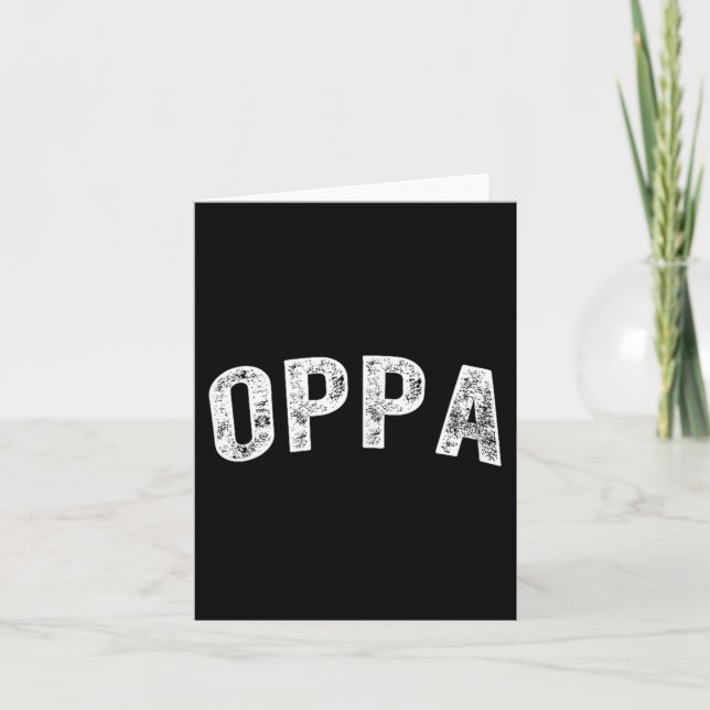 Oppa Karte (Vorderseite)