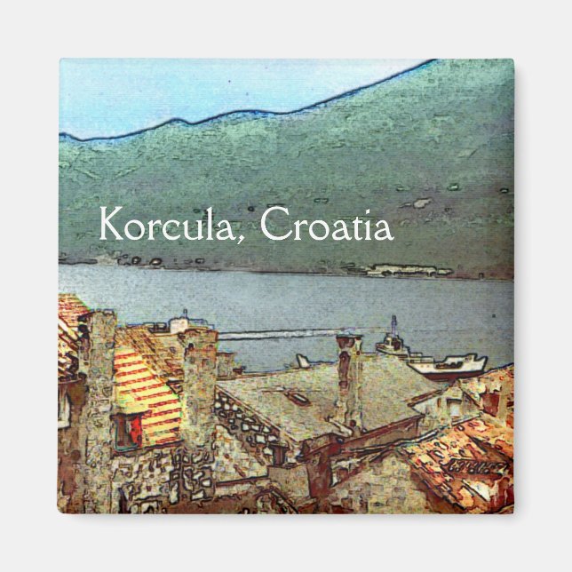 Oppeln in Korcula Magnet (Vorne)