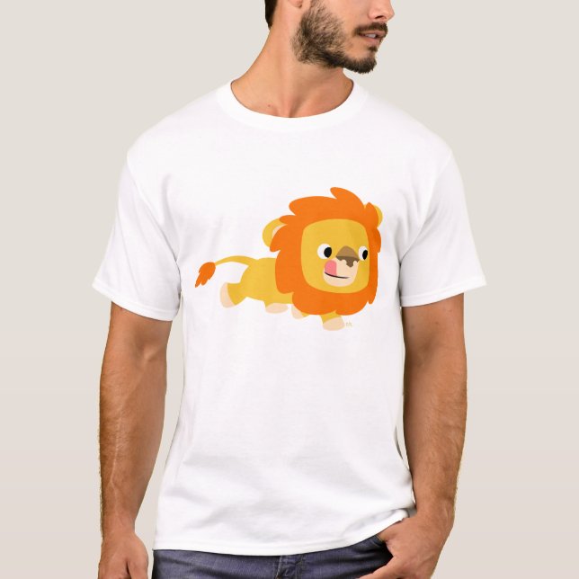 Opportunistischer Cartoon-LöwekindT - Shirt (Vorderseite)