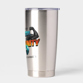 Opportunity Not Obligation Gym Quote Thermobecher