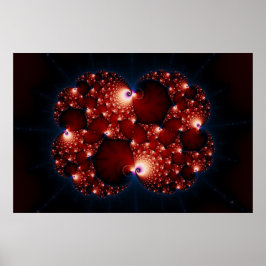 Opposites Attract - Fractal Art Poster