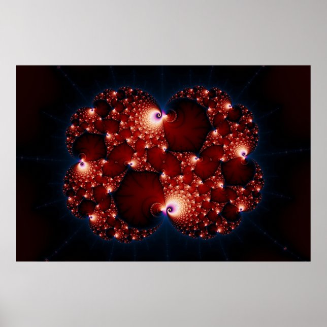 Opposites Attract - Fractal Art Poster (Vorne)