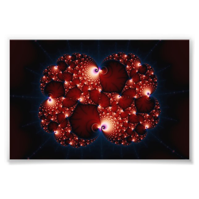 Opposites Attract - Fraktal Art Fotodruck (Vorne)