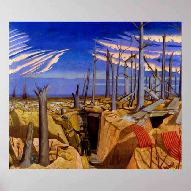 Oppy Wood von John Nash (1917) Poster (Vorne)