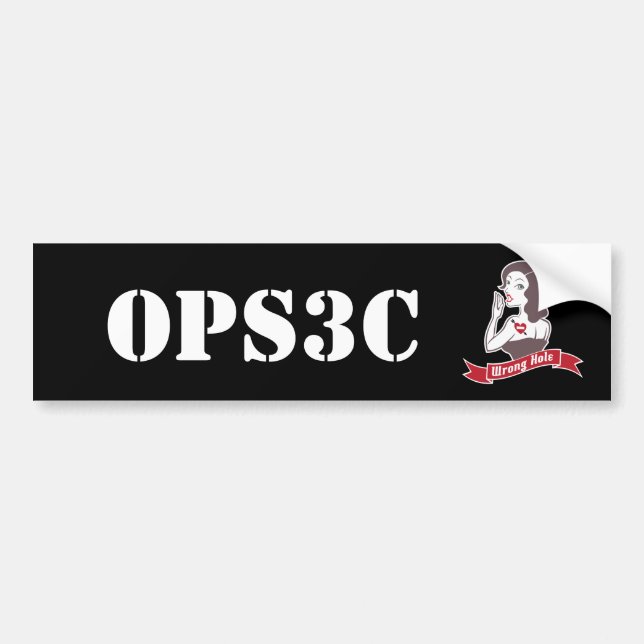 Opsec-Autoaufkleber Autoaufkleber (Vorne)