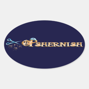 opshernisch ovaler aufkleber