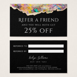 Opt on Black Referral Card