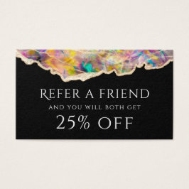 Opt on Black Referral Card