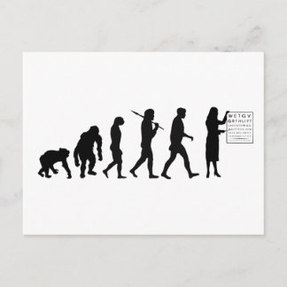 Optemetrist Optical Eye Doctor Evolution Augendiag Postkarte