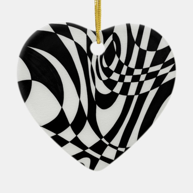 Optic #1b von Michael Moffa Keramik Ornament (Vorne)