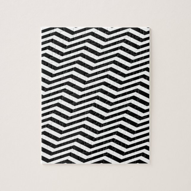 Optical Illusion Black White Chevron Patterns Cool (Vertikal)