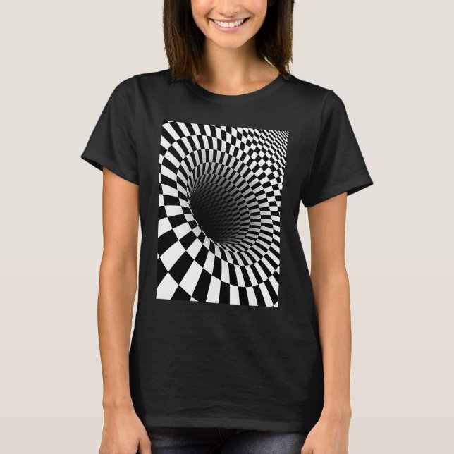 Optical Illusion  Hole Illusion Science T-Shirt (Vorderseite)