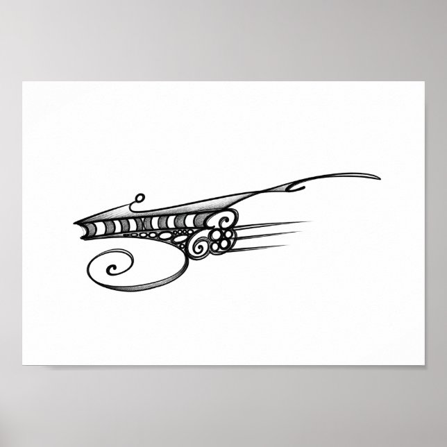 Optical space ship poster (Vorne)
