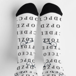 Optician Eye Test Chart and Specs  Socken