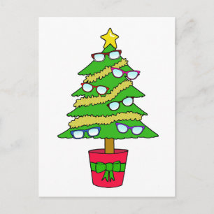 Optician Happy Weihnachts-Spaß Feiertagspostkarte