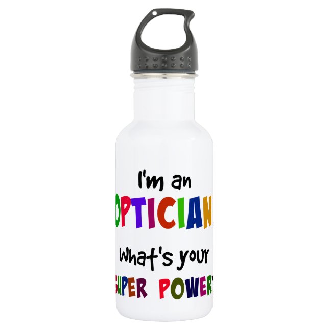 Optician Super Power Trinkflasche (Vorderseite)