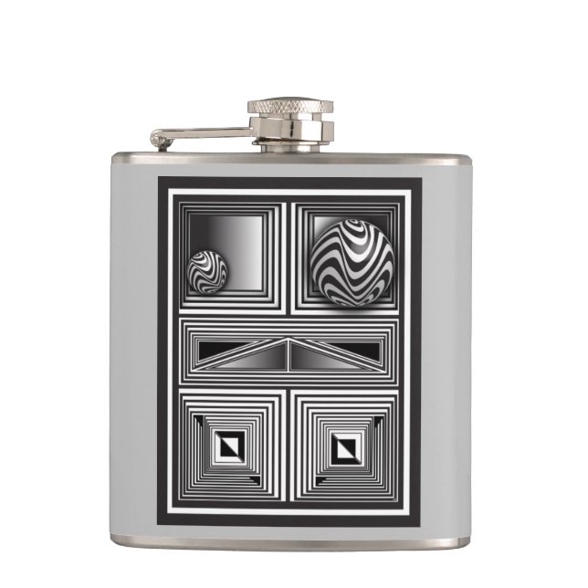 Optik durch Formen Flachmann (Vorderseite)