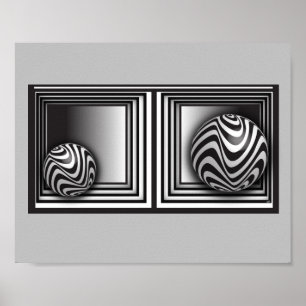Optik durch Formen Poster