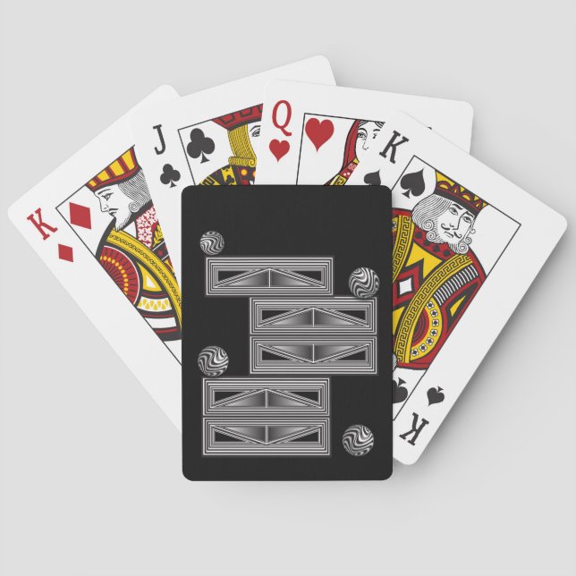 Optik durch Formen Spielkarten (Rückseite)