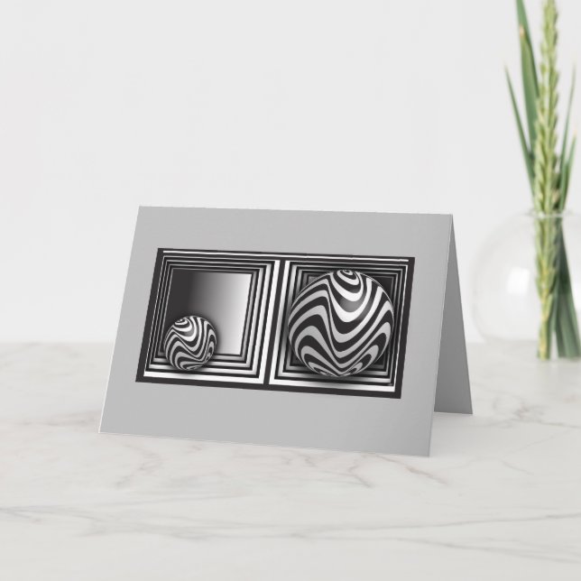 Optik über eine Formkarte Karte (Vorderseite)