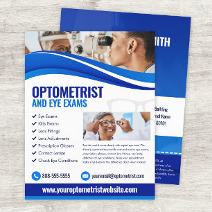 Optiker-Augenuntersuchungsflyer-Vorlage Flyer