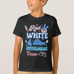 Optiker der Crew Red White Blue Ophthalmology 4. T-Shirt