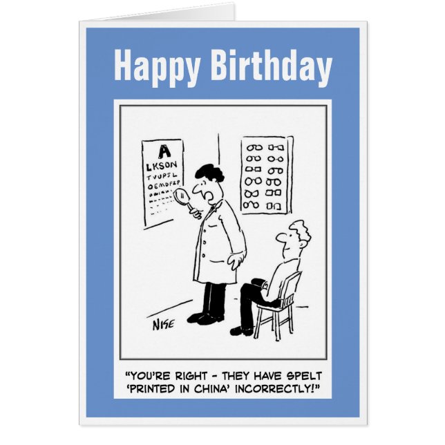 Optiker, der einen Augentest durchführt (Vorne)