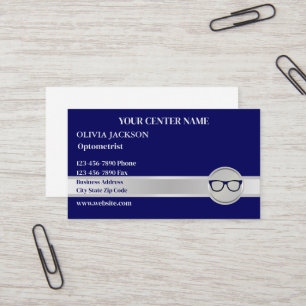 Optiker Moderne Augenarztpraxis Augenoptik Visitenkarte