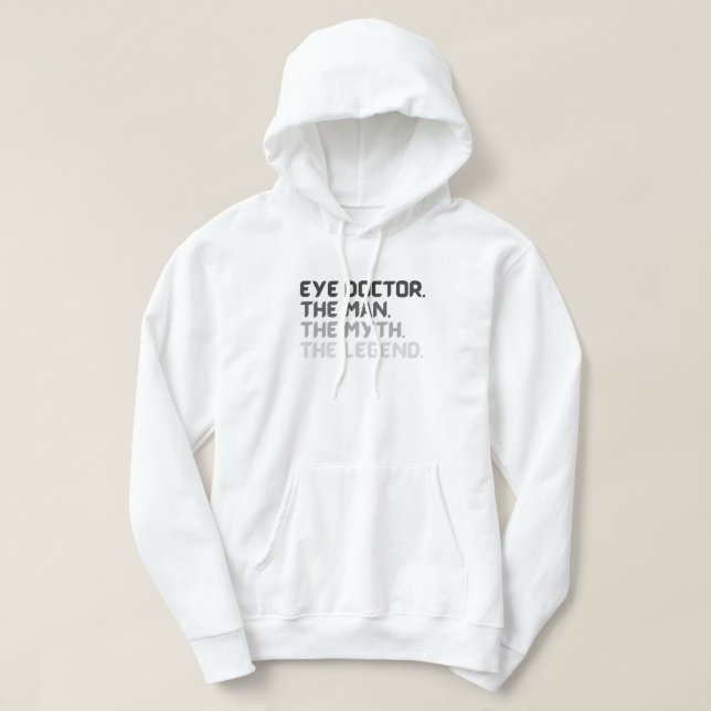 Optiker Optometriker-Augenarzt Typografie Hoodie (Design vorne)