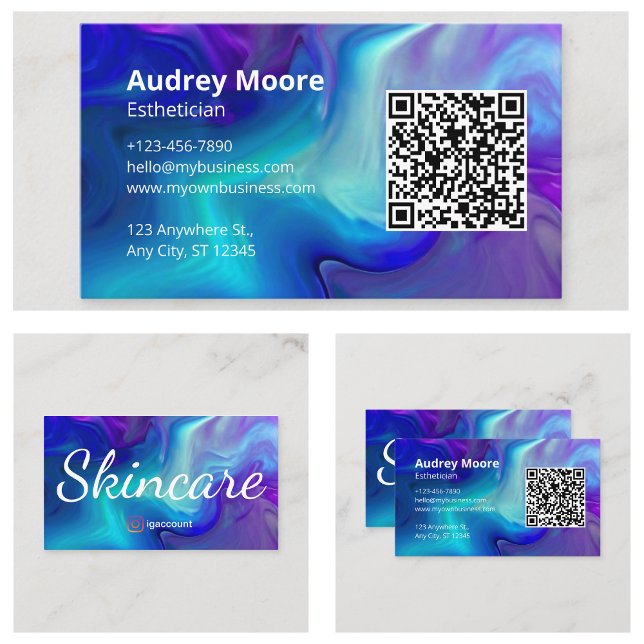Optiker Visitenkarte (Esthetician Opal Business Card
)