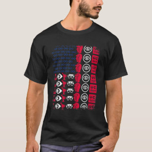 Optiker Werkzeug Amerikanische Flagge Stolz 4. Jul T-Shirt