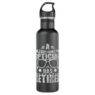 Optikerrente Edelstahlflasche