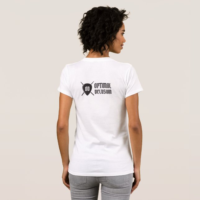 Optimale Wahnvorstellung - Shirt der Frauen - Weiß (Schwarz voll)