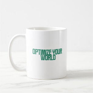 Optimieren Sie Ihre Welt Effizienz- und Strategi Kaffeetasse