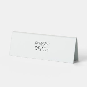 Optimiert für tiefe minimalistische technische Tis Tischaufsteller