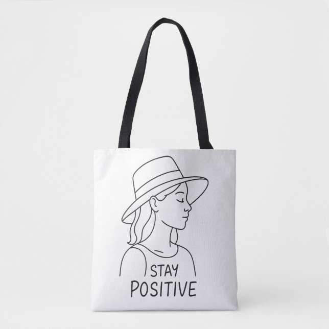 Optimismus und Stärke der positiven Strahlung blei Tasche (Vorderseite)