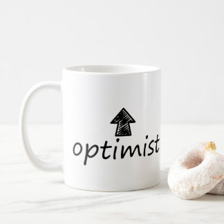 'optimist' Mug Kaffeetasse