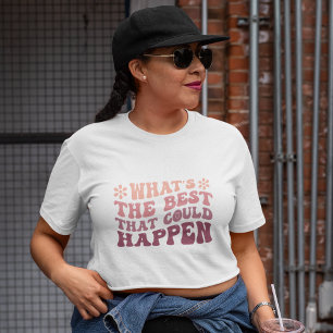 Optimistisches Ergebnis Grafisches T-Shirt