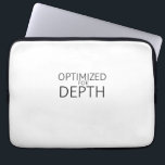 Optimized For Depth Minimalist Technical Laptopschutzhülle<br><div class="desc">Isolate the hardware. Premium padded sleeve featuring the signature PureType Studio design to protect the primary tool of your deep-work sessions.</div>