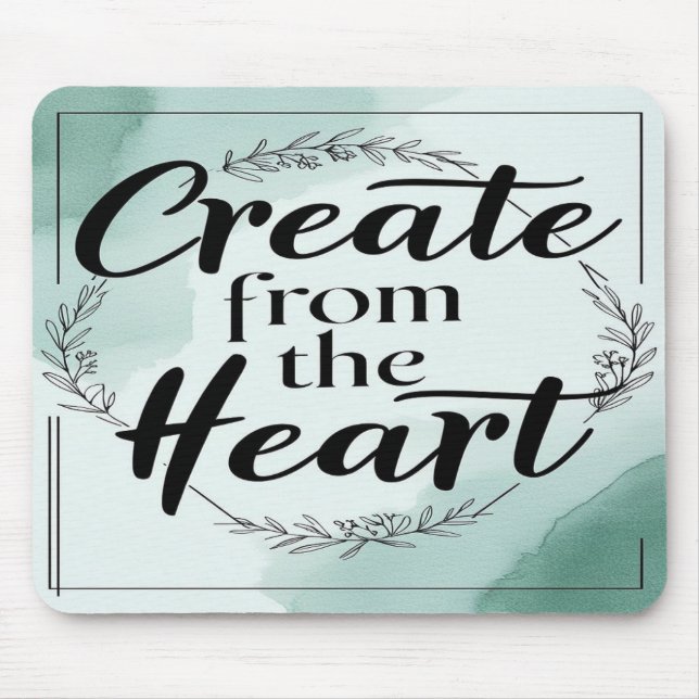 Option "Aus dem Herzen erstellen" 2 Mousepad (Vorne)