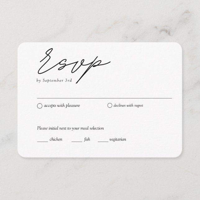 Option de repas RSVP traditionnelle Carte RSVP min (Devant)