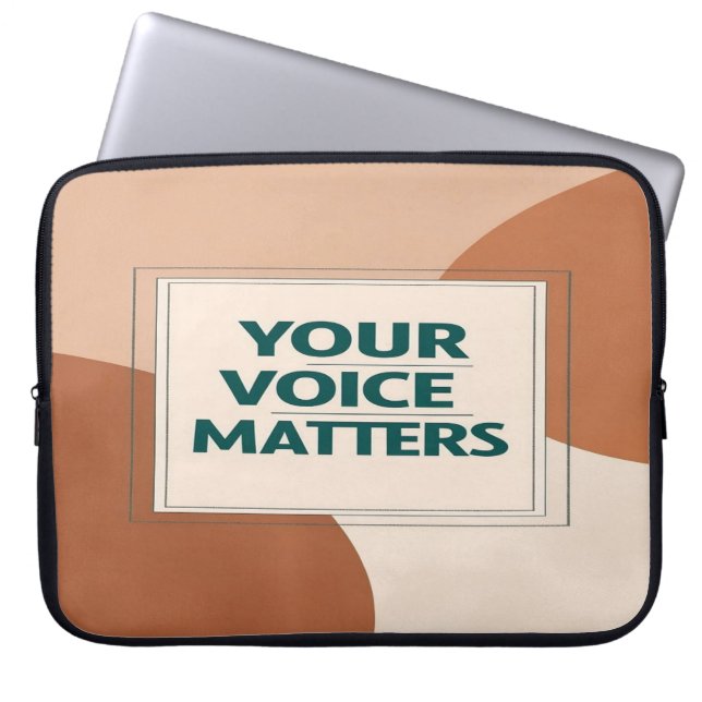 Option "Ihre Stimme zählt" 3 Laptopschutzhülle (Vorderseite)