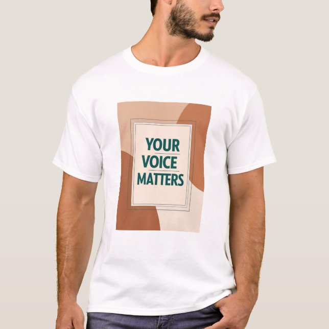 Option "Ihre Stimme zählt" 3 T-Shirt (Vorderseite)