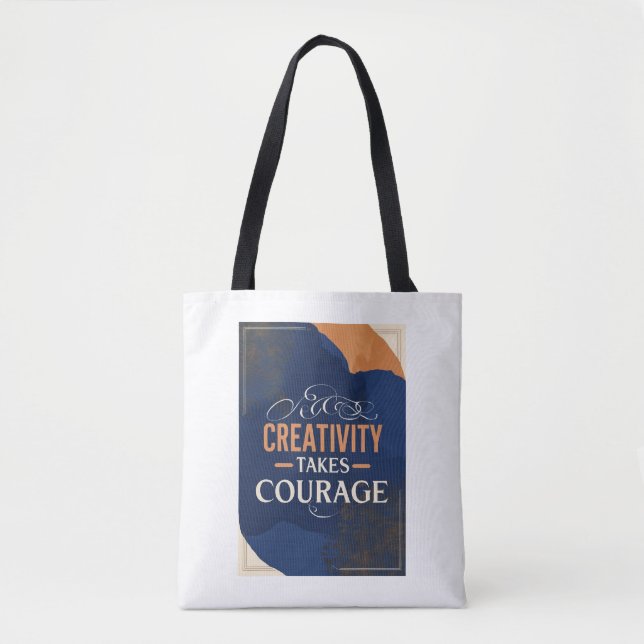 Option "Kreativität gewinnt Mut" 3 Tasche (Vorderseite)