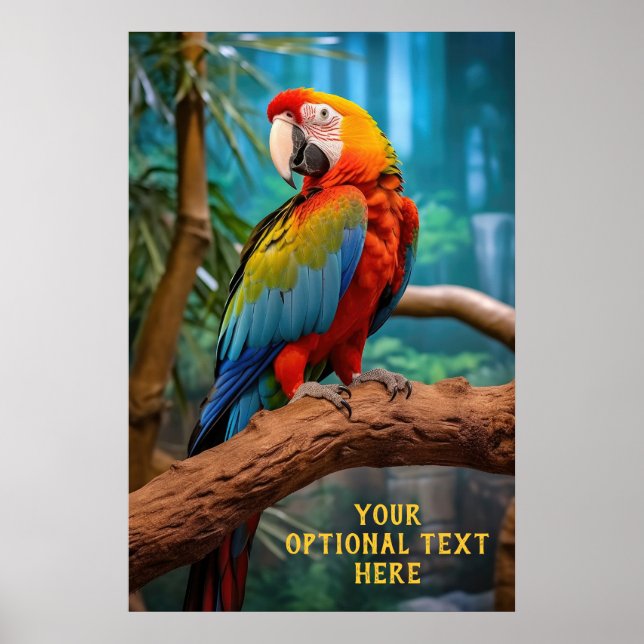 Optionaler farbiger Text Poster (Vorne)